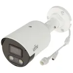 UNIVIEW IPC2128SB-ADF28KMC-I1 8MP 4K UHD fiksuoto objektyvo lauko (bullet) tinklo kamera su dvipusiu garsu ir aktyviu atgrasymu
