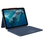 Logitech Rugged Combo 4c Touch Classic Blue (CH) klaviatūros dėklas su jutikliniu kilimėliu iPad 7/8/9