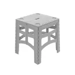 keeeper sulankstomas lauko stalas M Timo, pilkas, 80 kg apkrova, 46,5 x 44,5 x 55 cm