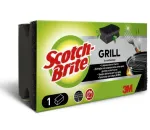 Scotch-Brite BBQ grilio valymo &scaron;luostė juoda itin stipraus abrazyvumo su nagus tausojančia rankena, 1 vnt. (GNS1N)