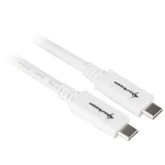 USB laidas Sharkoon USB 3.2 Gen 1 0,5 m baltas