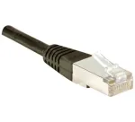 EXERTIS CONNECT Cat5e F/UTP komutacinis kabelis, RJ45, juodas, 0,3 m 857120