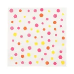 PAPSTAR Colorful Dots popierinės servetėlės, 330 x 330 mm, rožinės, 3 sluoksnių, 1/4 lankstymo, 20 servetėlių 88346