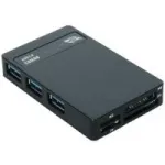 EXSYS EX-1635 USB 3.2 Gen 1 daugiaformatis kortelių skaitytuvas - juodas