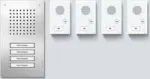 Siedle SET CLAB 850-4 E/W Audio rinkinys Classic nerūdijantis plienas/baltas (210010048-00)