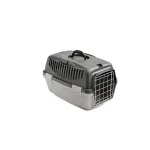STEFANPLAST gyvūnų pervežimo narvas Gulliver 1 su metalinėmis durelėmis 48x32x31cm tamsiai pilkas/&scaron;viesiai pilkas
