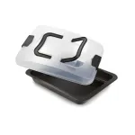 GUARDINI Bake Away stačiakampė kepimo forma su ne&scaron;iojamu dangčiu 32 x 24 x 4,7 cm