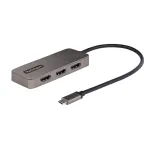 StarTech.com 3 prievadų USB-C MST centras &ndash; USB Type-C į 3x HDMI adapteris keliems monitoriams, iki 4K 60Hz su DP 1.4 Alt Mode ir DSC, HDR, 30 cm kabelis, tik Windows