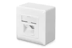 Digitus DN-9006-N CAT 6, E klasės ekranuotas tinklo lizdas, pavir&scaron;inis montavimas, baltas