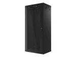 Lanberg Sieninis 19 inch Rack 27U/600x450mm Juodas, Plok&scaron;čios Pakuotės
