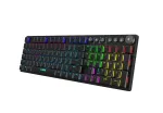iBOX Aurora K-6 IKGMK6 mechaninė žema žaidimų klaviatūra, laidinė + RF belaidė + Bluetooth, KRGD Red jungikliai, LED pa&scaron;vietimas, QWERTY anglų k., juoda