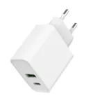 GEMBIRD USB greitasis įkroviklis - Type A ir C 2 prievadai 20W - Baltas