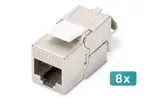 Digitus CAT 6A ekranuotas keystone modulis be įrankių 8 vnt.
