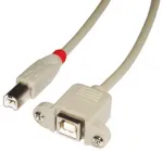 Lindy 31801 USB kabelis USB 2.0 1 m USB B pilkas