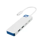 USB-C &scaron;akotuvas HYPER HyperDrive Flex HD5200BUGL &mdash; 4 prievadai, mėlynas
