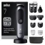 Braun All-in-One Series 7 AIO7560 belaidis 13 viename rinkinys, juodas/pilkas