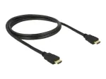 HDMI kabelis DeLOCK 84752 1 m Type A ki&scaron;tukas&ndash;ki&scaron;tukas juodas