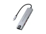 Conceptronic DONN29G 6-in-1 USB 3.2 Gen 2 dokų stotelė, 4K60Hz HDMI, USB-A 10Gbps x 2, USB-C 10Gbps, GbE LAN, 140W USB PD 3.1
