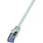 Tinklo kabelis LogiLink 0,25 m RJ-45 Cat6a Pilka