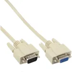 InLine VGA laidas 15 HD ki&scaron;tukas / lizdas smėlio spalvos 5m