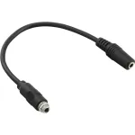 InLine garso adapterio kabelis, 3,5 mm stereo moteri&scaron;ka į moteri&scaron;ką, su sriegiu, 0,2 m