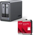 UGREEN NASync DXP2800 2-jėjų NAS sistema su 2 &times; Western Digital 8TB WD80EFPX diskais