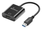 USB-A į HDMI garso ir vaizdo keitiklis MediaRange MRCS232, 20 cm laidas, juodas