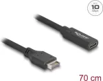 DeLOCK USB laidas Type-E Key A 20 kontaktų ki&scaron;tukas į USB Type-C lizdą 70 cm