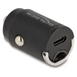 DeLOCK 64278 Mini automobilinis krovimo įrenginys USB-C PD 3.0, 30 W, 3 A, juodas