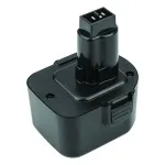 Akumuliatorius elektriniams įrankiams, tinka DeWalt DE9037, DE9071, DE9074, 12V, 3.0Ah, Ni-MH