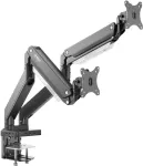 SpeaKa Professional SP-MM-830 2 krypčių monitoriaus stovas prie stalo 43,2 cm (17 inch) - 88,9 cm (35 inch) su integruota dokovimo stotele, dujų spyruoklės technologija, pakreipiamas, pasukamas (SP-10506484)