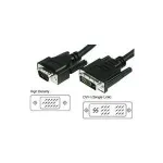 Wentronic Goobay DVI-I/VGA FullHD kabelis, juodas, 3 m - DVI-A ki&scaron;tukas (12+5 kontaktų) > VGA ki&scaron;tukas (15 kontaktų) (50991)