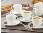Esmeyer espresso puodelių rinkinys 6 vnt., modelis 433-214, porcelianiniai demitasse puodeliai espreso kavai