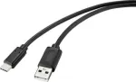 Renkforce RF-4695144 USB kabelis 2 m USB 2.0 USB A USB C juodas (RF-4695144)