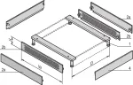 Schroff Plinth Cover 800D RAL7021(2) (23130170)