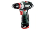 Metabo PowerMaxx BS BL Q 601749500 akumuliatorinis gręžtuvas-suktuvas, 12V, 38 Nm, 2x 2,0 Ah