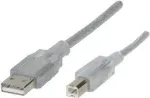Renkforce RF-4538146 USB laidas 5 m USB 2.0 USB A USB B permatomas (RF-4538146)