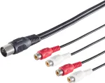 ShiverPeaks Diodenstecker 10231 5-pin į 4 RCA adapteris, 0,20 m