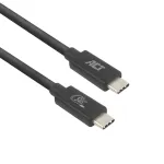 ACT USB4 20Gbps 240W USB Type-C laidas 2m Juodas USB-IF sertifikuotas