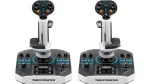 Flightstick Thrustmaster Sol-R 2 HOSAS Space Sim Duo &ndash; laidinis USB Type-C, analoginis/digitalinis, juodai baltas