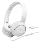 JBL Tune 520C USB-C laidinės ausinės, ausinės su lankeliu, skambučiams/muzikai, USB Type-C, baltos