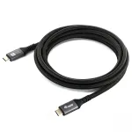 EQUIP USB4 Gen 2x2 C&ndash;C laidas 3,0m, PD 100W, 4K/60Hz, 20Gbps, juodas