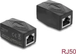 Delock RJ50 lizdas&ndash;lizdas ekranuotas sujungimo adapteris, juodas (90839)