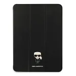 Karl Lagerfeld KLFC11OKMK Knyginis vir&scaron;elis, skirtas iPad Pro 11 colių (2021) &ndash; juoda Saffiano Karl Iconic