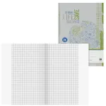 Brunnen School Notebook Recycling Lineatur 26 Squared with Outer Margin A4 16 Sheets 32 Pages 70 g/m&sup2; Recycled Paper Blue Angel