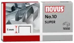 Novus Dahle No.10 SUPER Kabės - 5 mm kojelės ilgis - Nerūdijantis plienas - 1000 vnt. - talpa 20 lapų
