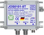 JULTEC JOS0101-8T Unicable II JESS keitiklis 1x &scaron;viesolaidinis FC/PC 8x imtuvas