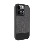 Evelatus Apple iPhone 15 Pro Plastic Leather MagSafe Back Cover Gray