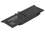 2-Power Dell Latitude 7310 pagrindinis akumuliatorius 60Wh 7,6V 7895mAh 4 elementų ličio jonų