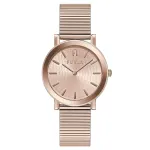 Furla Arco Women's Quartz Watch 38mm Rose Gold Stainless Steel Pink Leather